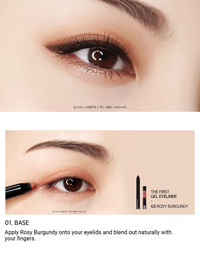 Merzy The First Gel Eyeliner - 14 Colors - #G12 Sienna Brown