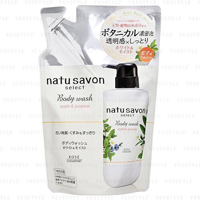 Softymo Natu Savon Select Body Wash - Apple & Jamine - 360ml Refill