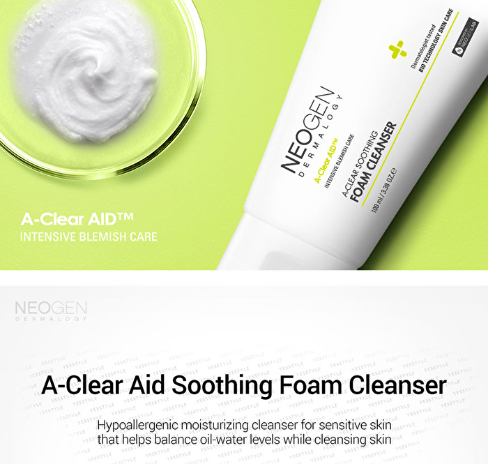 Dermalogy A-Clear Aid Soothing Foam Cleanser - 100ml