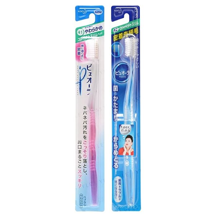 PureOra Compact Slim Head Toothbrush - 1 pc - Random Color - Soft