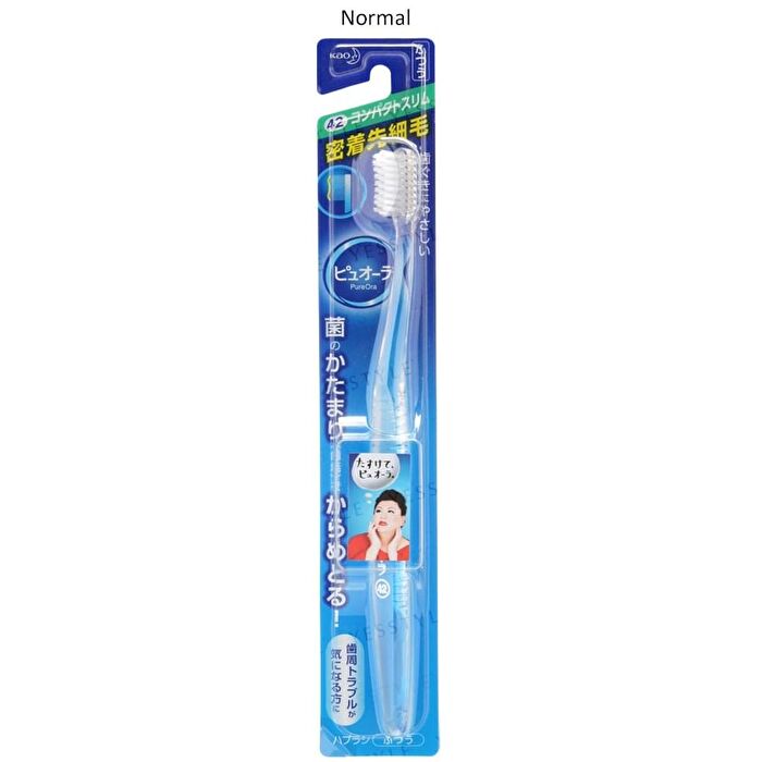 PureOra Compact Slim Head Toothbrush - 1 pc - Random Color - Normal