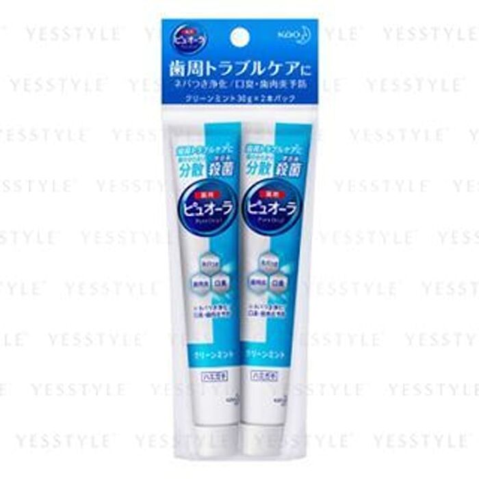PureOra Medicinal Toothpaste Clean Mint Set - 30g × 2