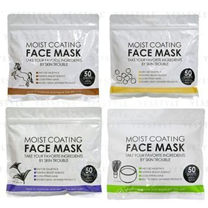 Moist Coating Face Mask - Soy Milk - 50 pcs