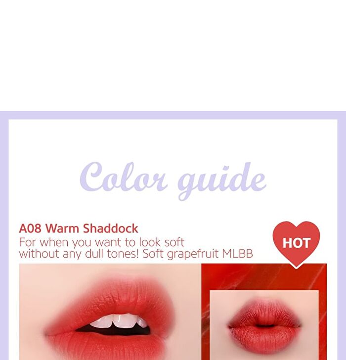 Black Rouge Air Fit Velvet Tint SEASON 2 - 5 Colors - #A09 Sweet Cinnamon