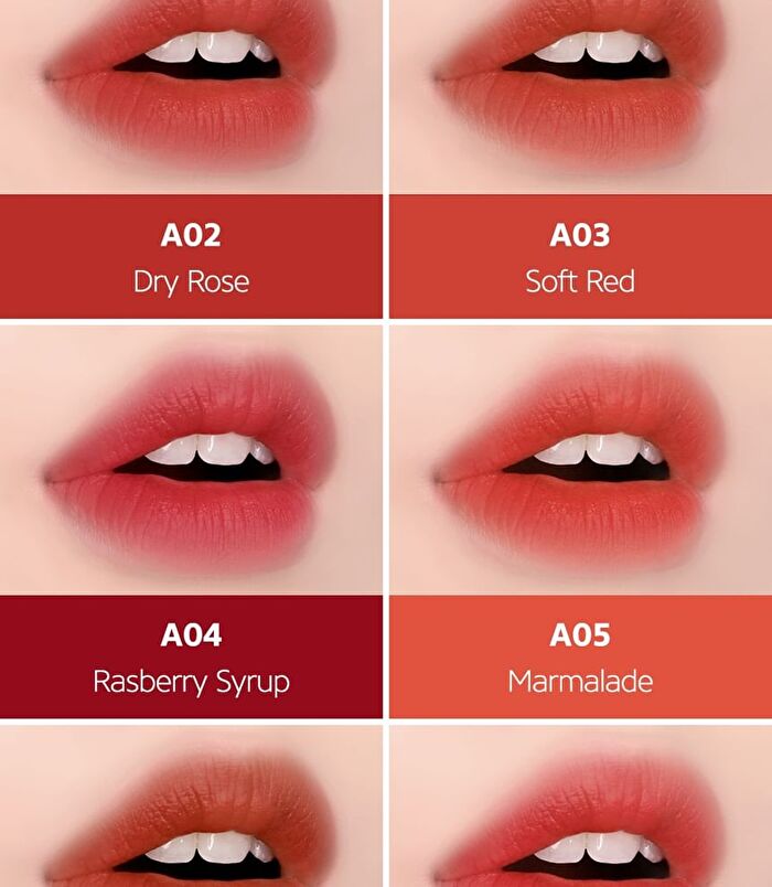 Black Rouge Air Fit Velvet Tint SEASON 1 - 7 Colors - #A06 Brick Red