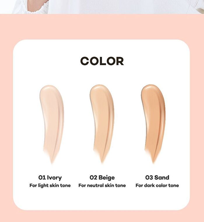 Honey Glow Cover Cushion - 2 Colors - #02 Beige