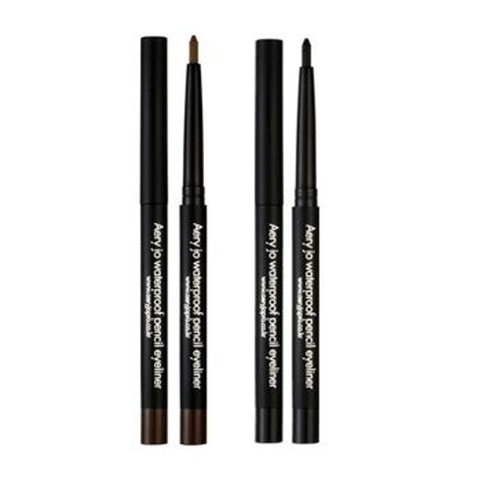 Aery Jo Waterproof Pencil Eyeliner - 2 Colors - #01 Black Smoky