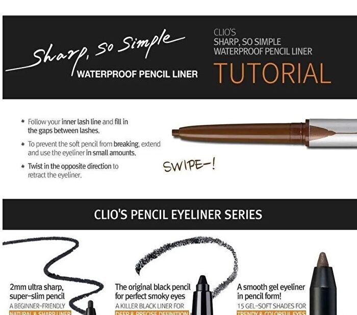 Sharp, So Simple Waterproof Pencil Liner - 6 Colors - #05 Dark Bown