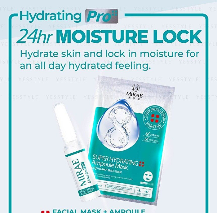 EX 8 Minutes Pro+ Super Ampoule Mask - Moisturizing - 3 pcs