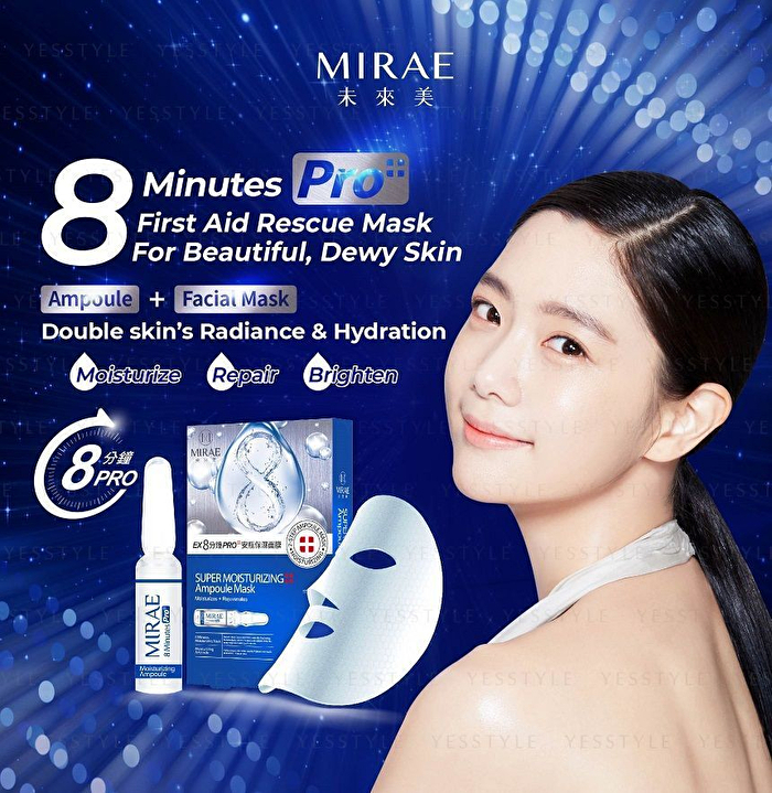 EX 8 Minutes Pro+ Super Ampoule Mask - Moisturizing - 3 pcs