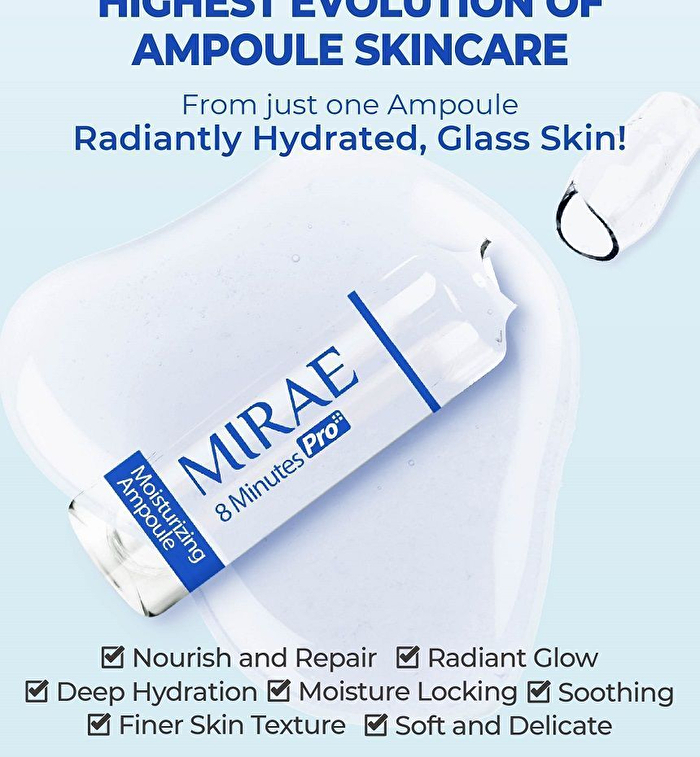 EX 8 Minutes Pro+ Super Ampoule Mask - Moisturizing - 3 pcs