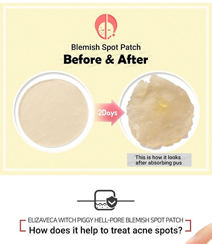 Witch Piggy Hell Pore Blemish Spot Patch - 2 pcs