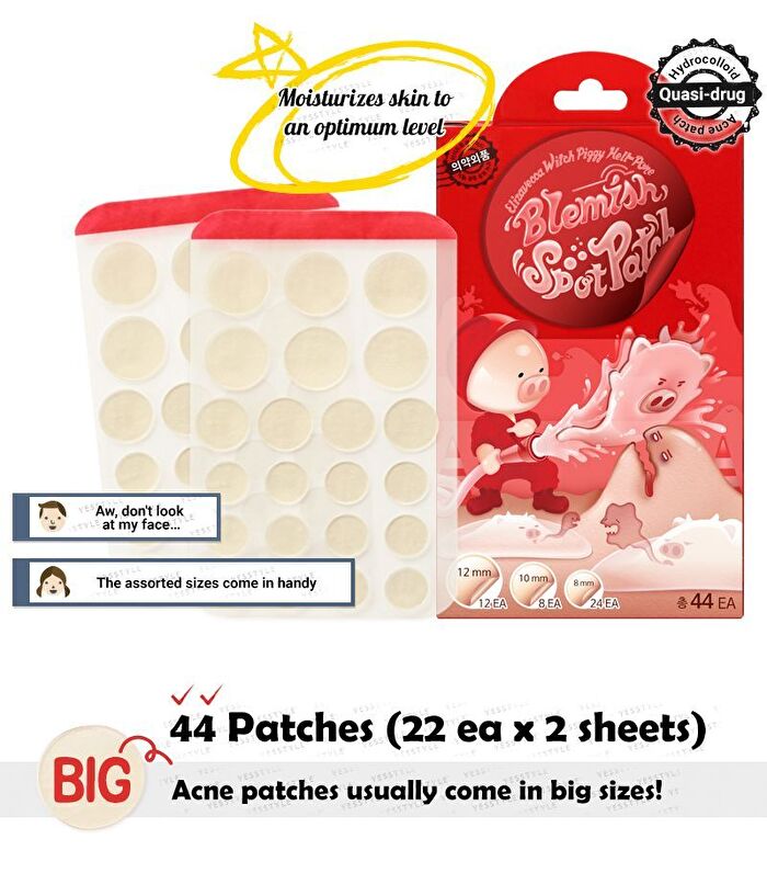 Witch Piggy Hell Pore Blemish Spot Patch - 2 pcs