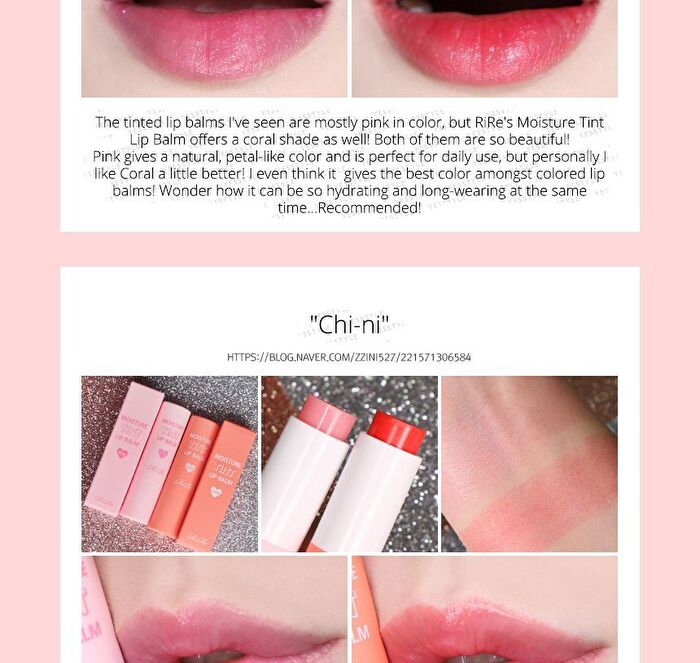 Moisture Tint Lip Balm - 4 Colors - #01 Pink