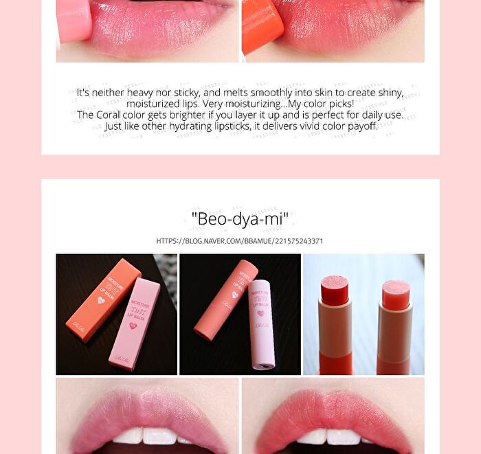Moisture Tint Lip Balm - 4 Colors - #02 Coral