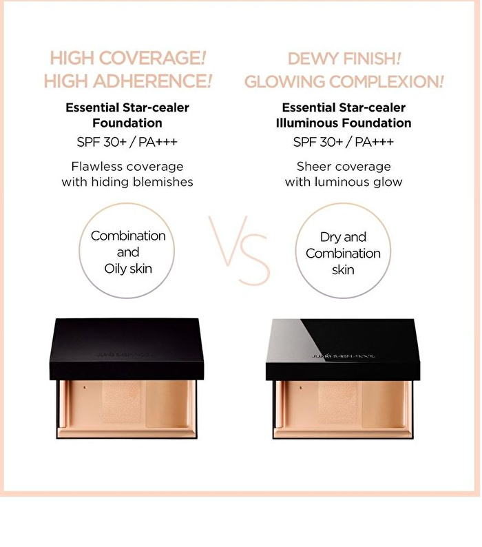 Jung Saem Mool Essential Star-Cealer Foundation - 6 Colors - Fair Light