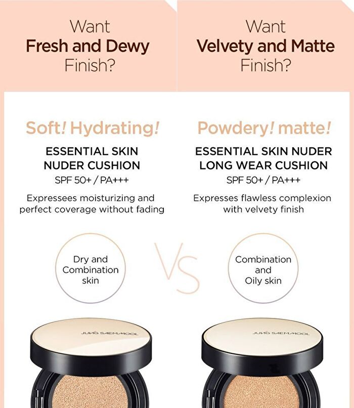 Jung Saem Mool Essential Skin Nuder Cushion Set - 7 Colors - Medium Deep
