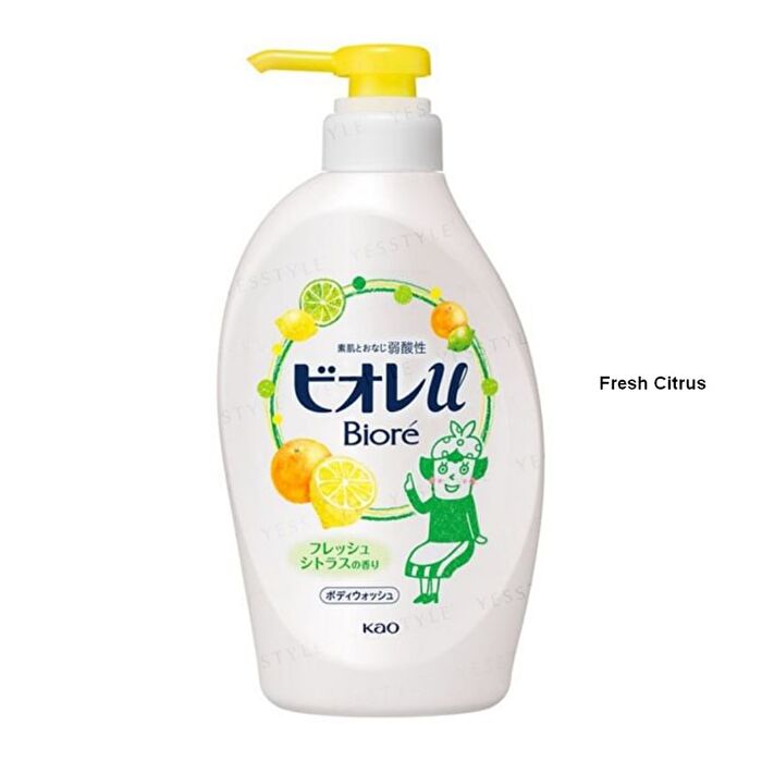 Biore U Body Soap - Green Citrus - 340ml Refill