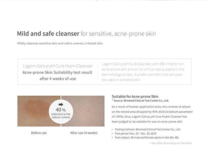 Lagom Cellup pH Cure Foam Cleanser - 120ml