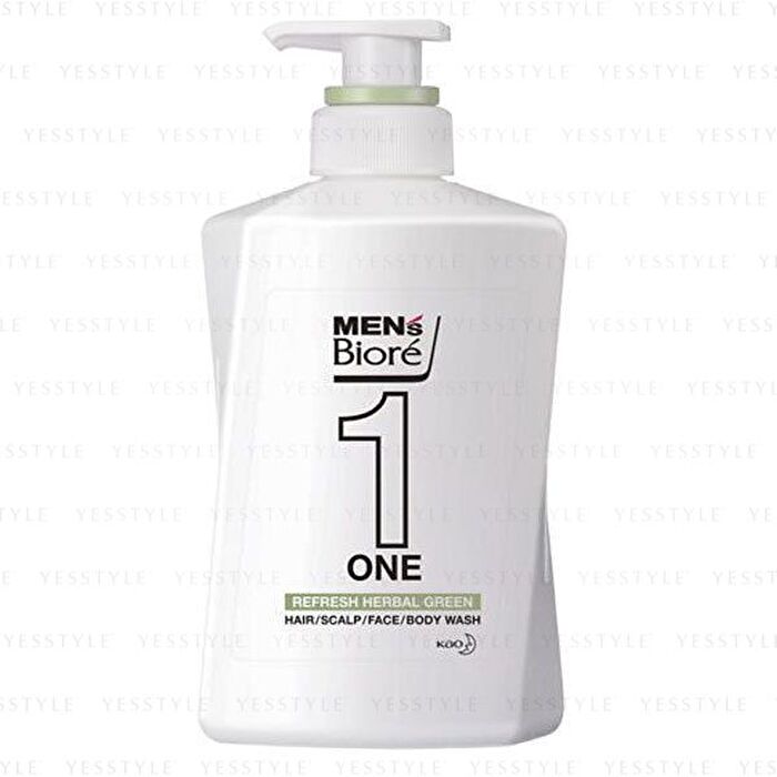 Men\'s Biore One Hair / Scalp / Face / Body Wash - Smooth Feeling - 480ml