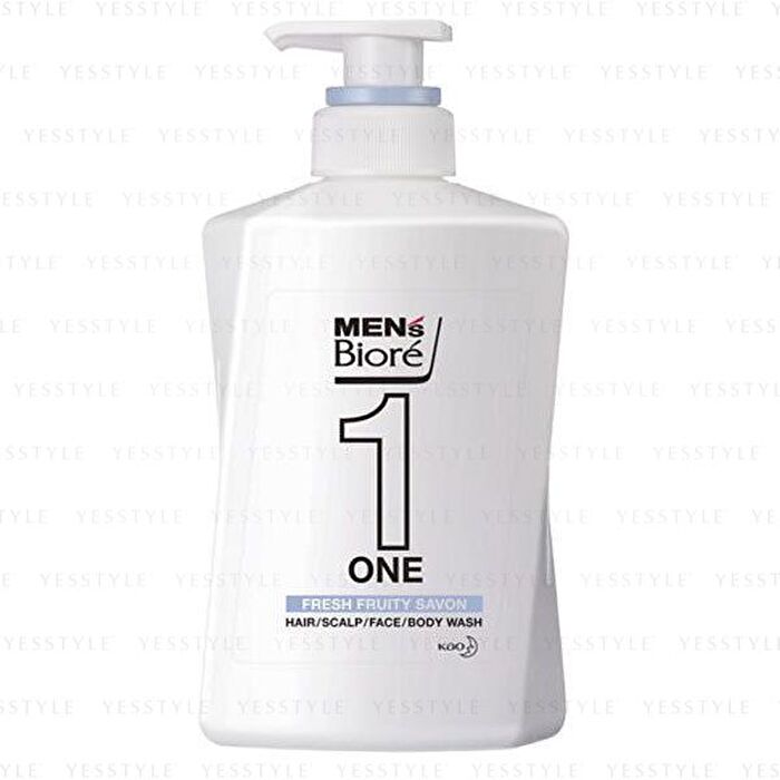 Men\'s Biore One Hair / Scalp / Face / Body Wash - Smooth Feeling - 480ml