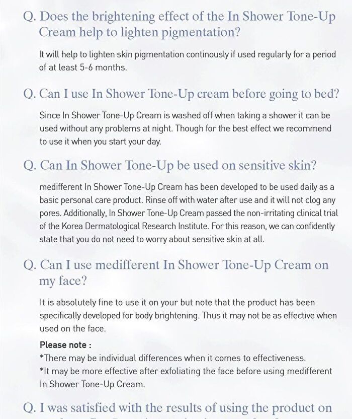 In-Shower Tone Up Cream - 300ml