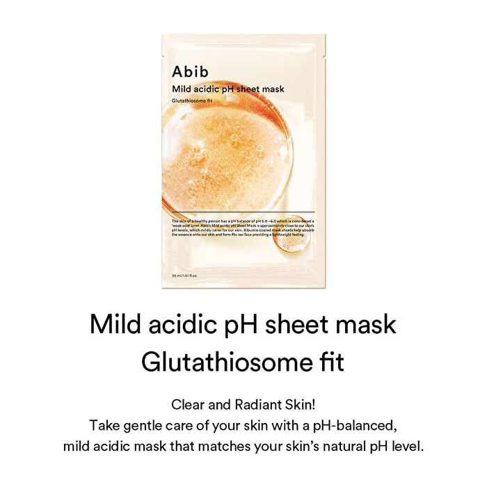 Mild Acidic pH Sheet Mask - 6 Types - Aqua Fit