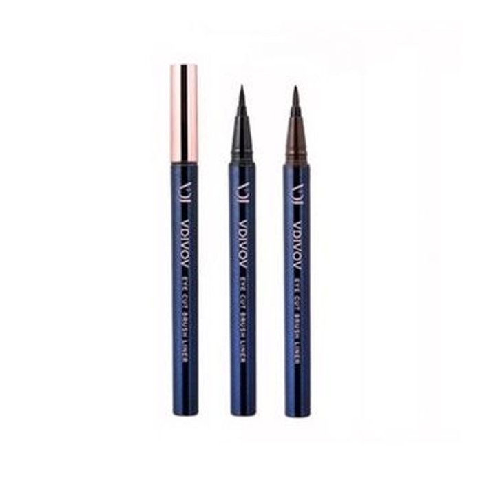 Vdivov Eye Cut Brush Liner - 2 Colors - #02 Brown