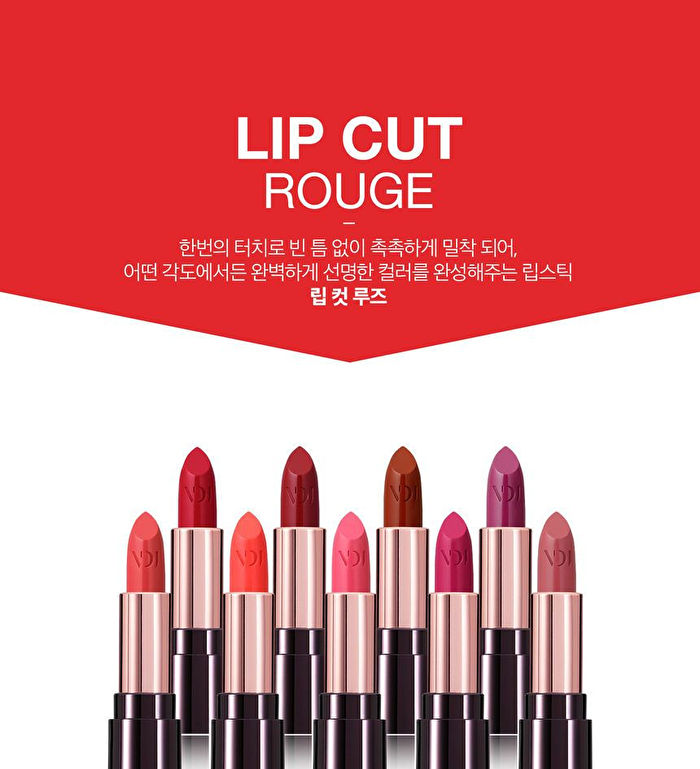 Vdivov Lip Cut Rouge - 19 Colors - PK108 Selfie Pink
