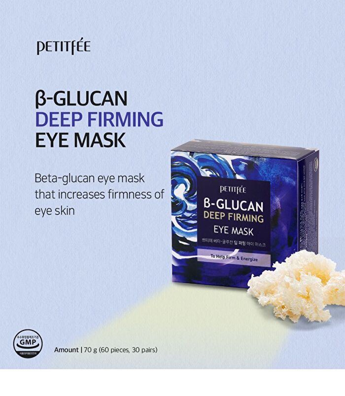 Petitfee B-Glucan Deep Firming Eye Mask - 30 pairs