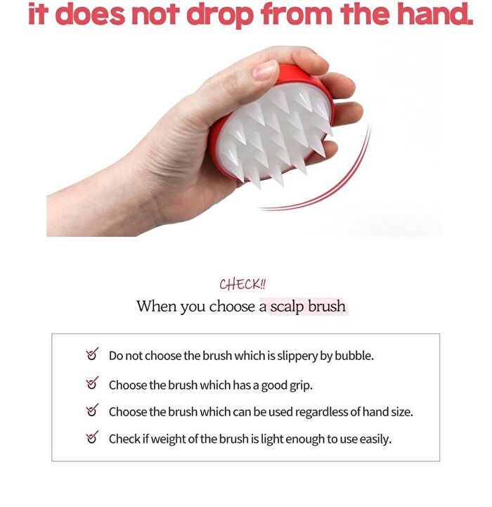 Grafen Edge Finger Shampoo Brush - 2 Colors - Red