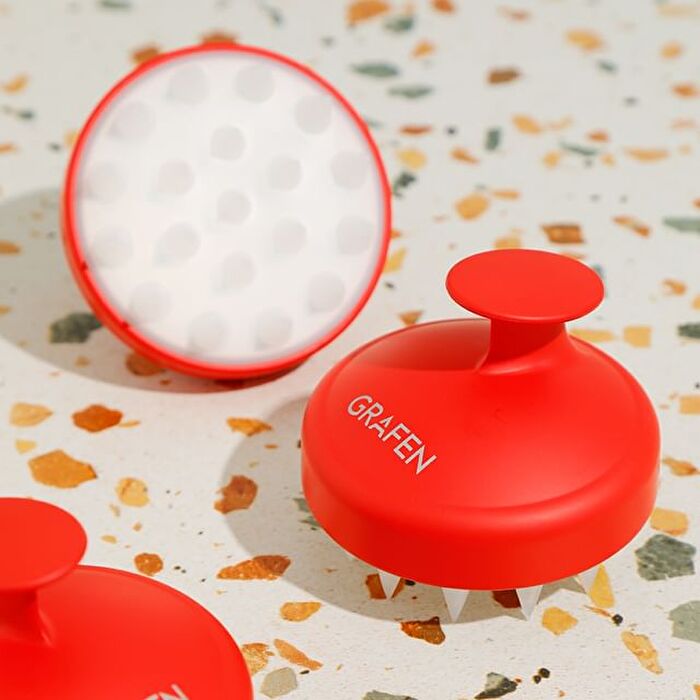 Grafen Edge Finger Shampoo Brush - 2 Colors - Red
