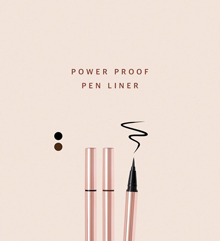 Black Rouge Power Proof Pen Liner - 2 Colors - P02 Deep Brown