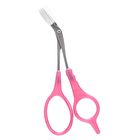 Eyebrow Scissors DX With Comb Pink - 1 pc