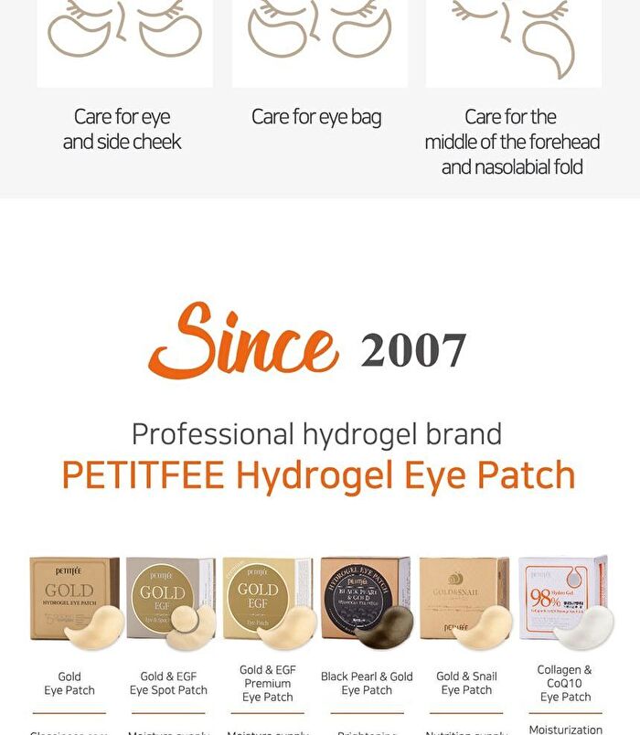Petitfee Collagen & CoQ10 Hydrogel Eye Patch - 30 pairs