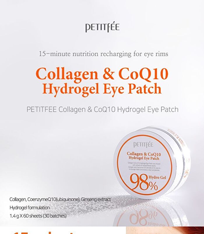Petitfee Collagen & CoQ10 Hydrogel Eye Patch - 30 pairs