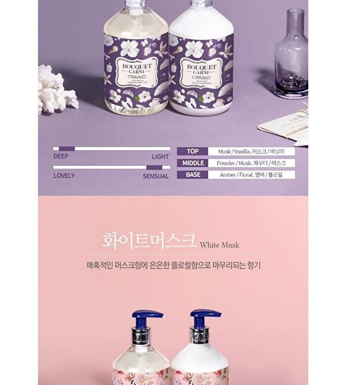 Bouquet Garni Body Lotion - 8 Types - 520ml - Rose Garden