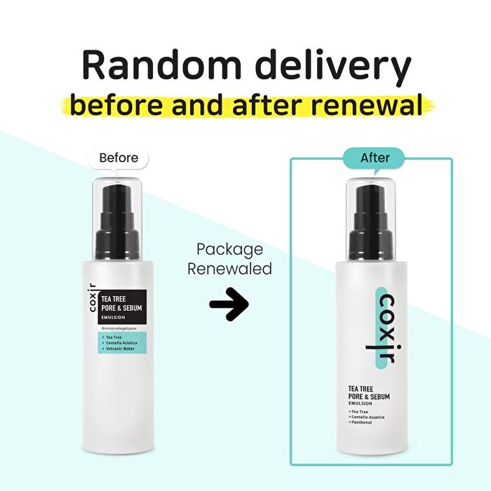 coxir Tea Tree Pore & Sebum Emulsion - 2024 Version - 100ml