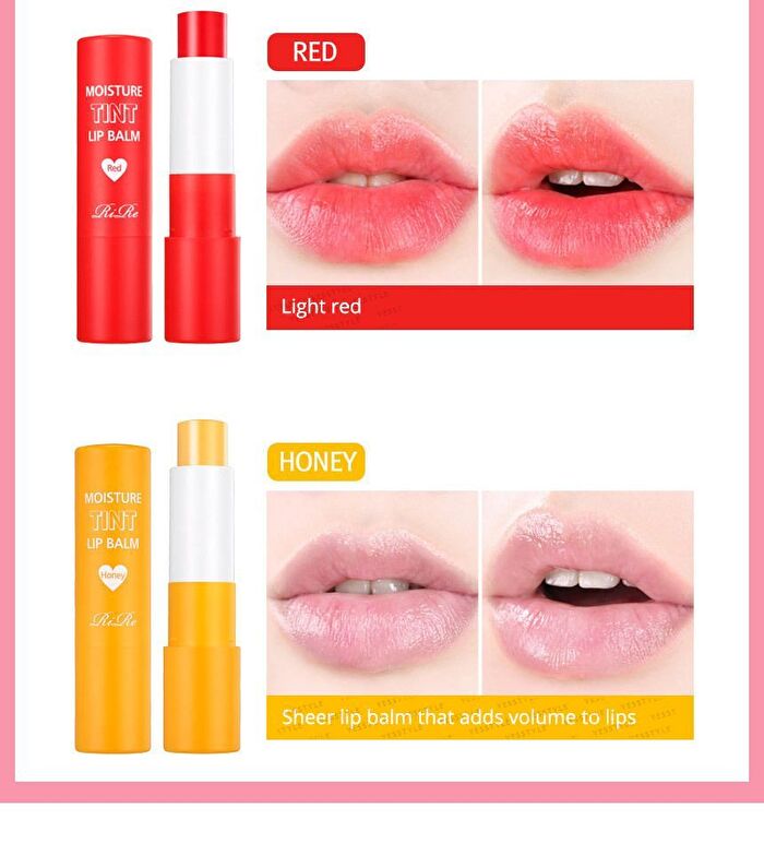 Moisture Tint Lip Balm - 4 Colors - #03 Red
