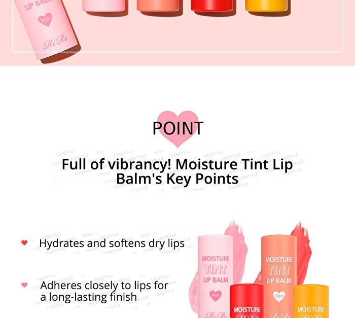 Moisture Tint Lip Balm - 4 Colors - #03 Red