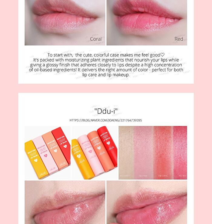 Moisture Tint Lip Balm - 4 Colors - #03 Red