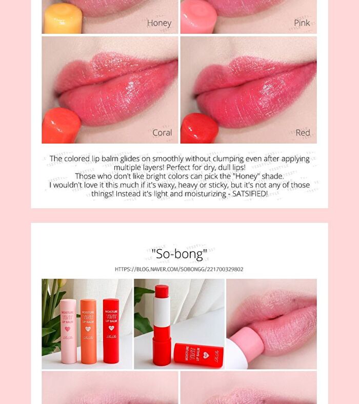 Moisture Tint Lip Balm - 4 Colors - #03 Red
