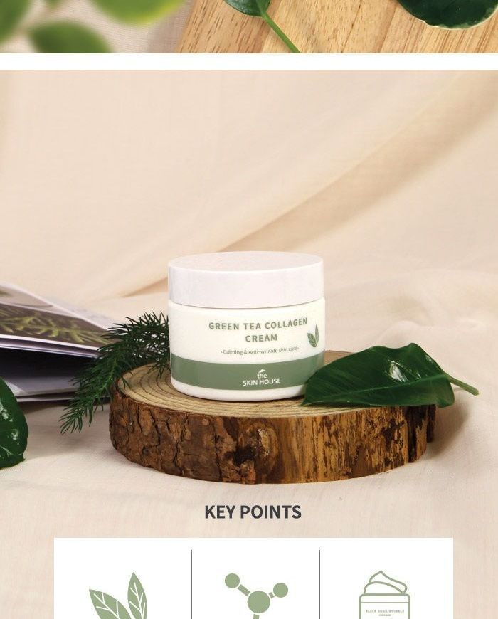 the SKIN HOUSE Green Tea Collagen Cream - 50ml