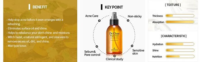 the SKIN HOUSE Dr. Clear Magic Toner - 130ml
