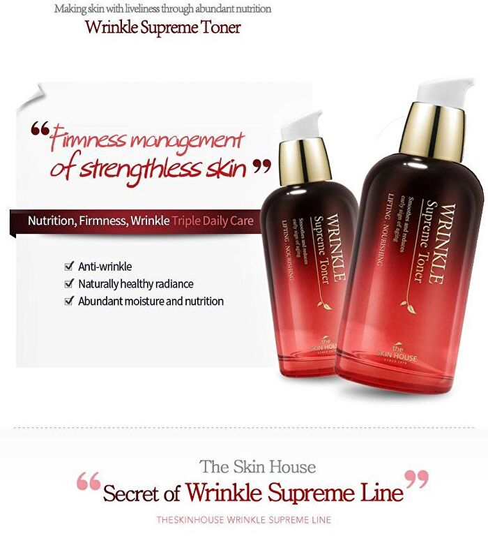the SKIN HOUSE Wrinkle Supreme Toner - 130ml