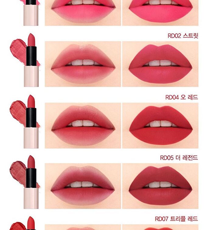 Kissholic Lipstick Matte - 20 Colors - #OR04 Grapefruit Blended