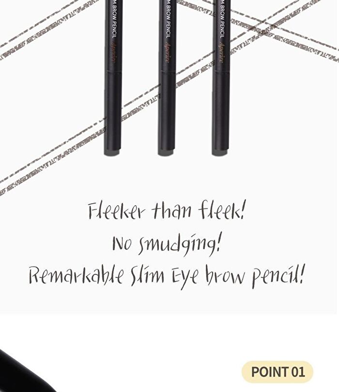 Remarkable Slim Brow Pencil - 3 Colors - #01 Gray Brown