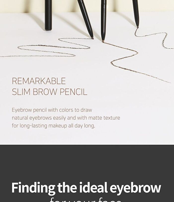 Remarkable Slim Brow Pencil - 3 Colors - #01 Gray Brown