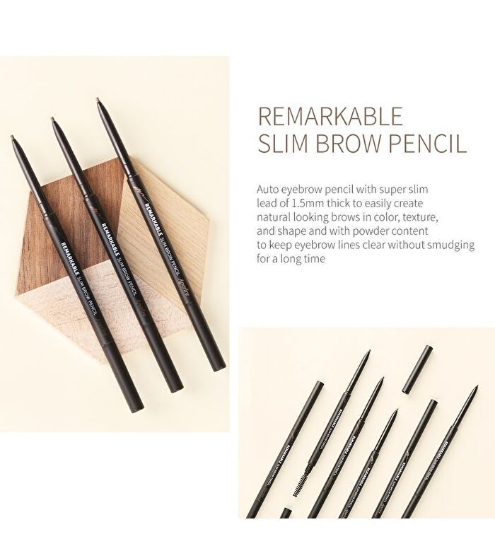 Remarkable Slim Brow Pencil - 3 Colors - #01 Gray Brown