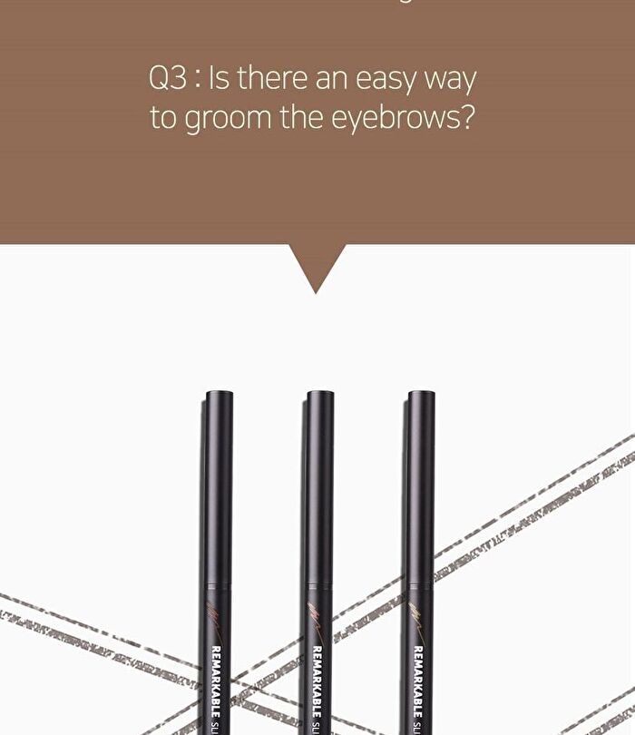 Remarkable Slim Brow Pencil - 3 Colors - #02 Natural Brown